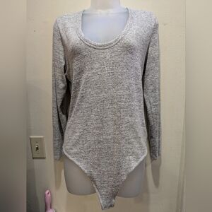 Abercrombie & Fitch Heather Gray Knit Top Size Large